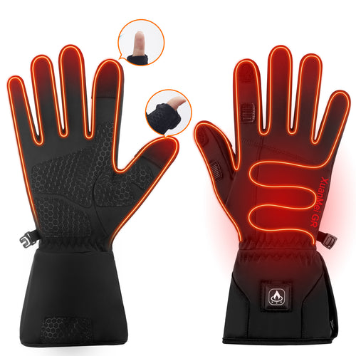 7.4V 2200mAh Fingerless Heated Gloves for Men