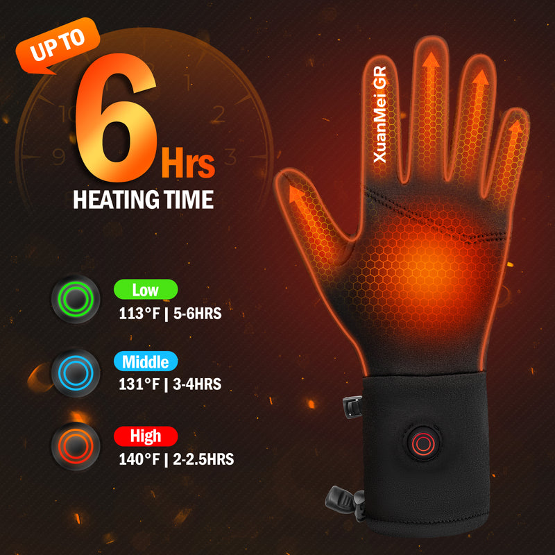 Load image into Gallery viewer, 7.4V 2200mAh Heated Gloves Liner Men Women
