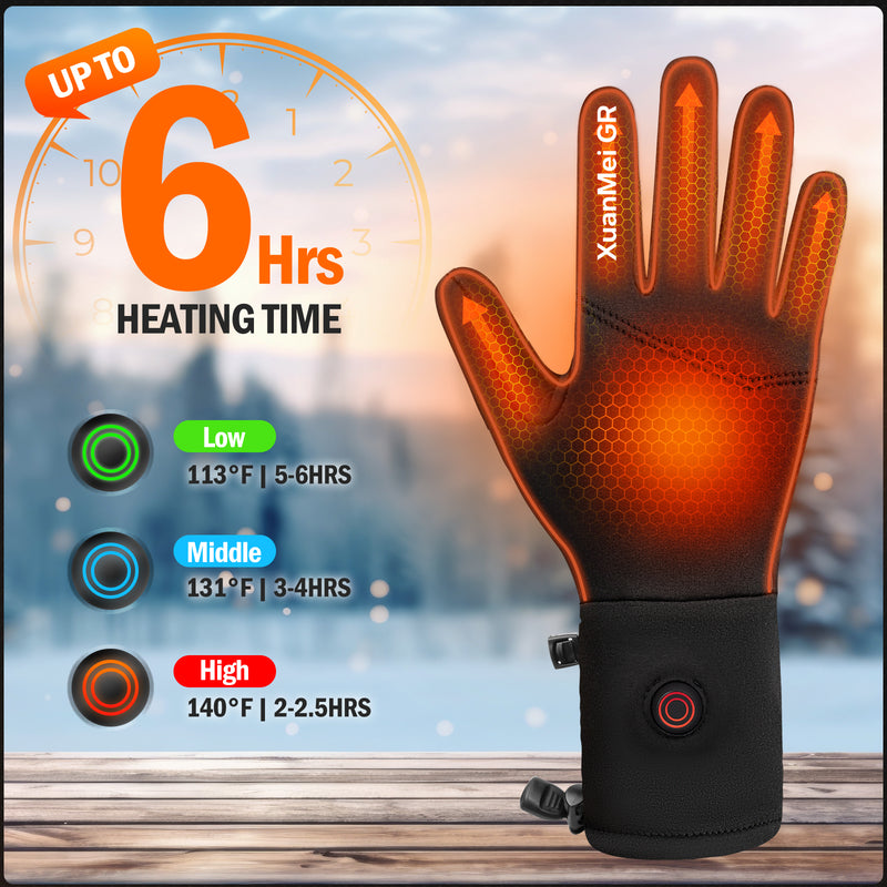 Load image into Gallery viewer, 7.4V 2200mAh Heated Gloves Liner Men Women
