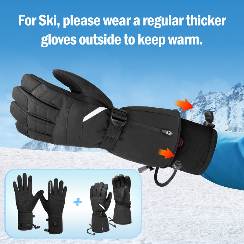 Load image into Gallery viewer, 7.4V 2200mAh Heated Gloves Liner Men Women
