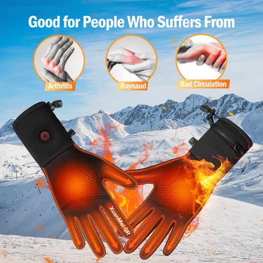 7.4V 2200mAh Heated Gloves Liner Men Women